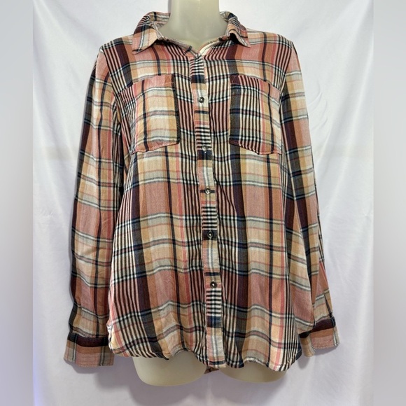 Lucky Brand Tops - Lucky Brand Plaid Button-Up Shirt – Women’s Small